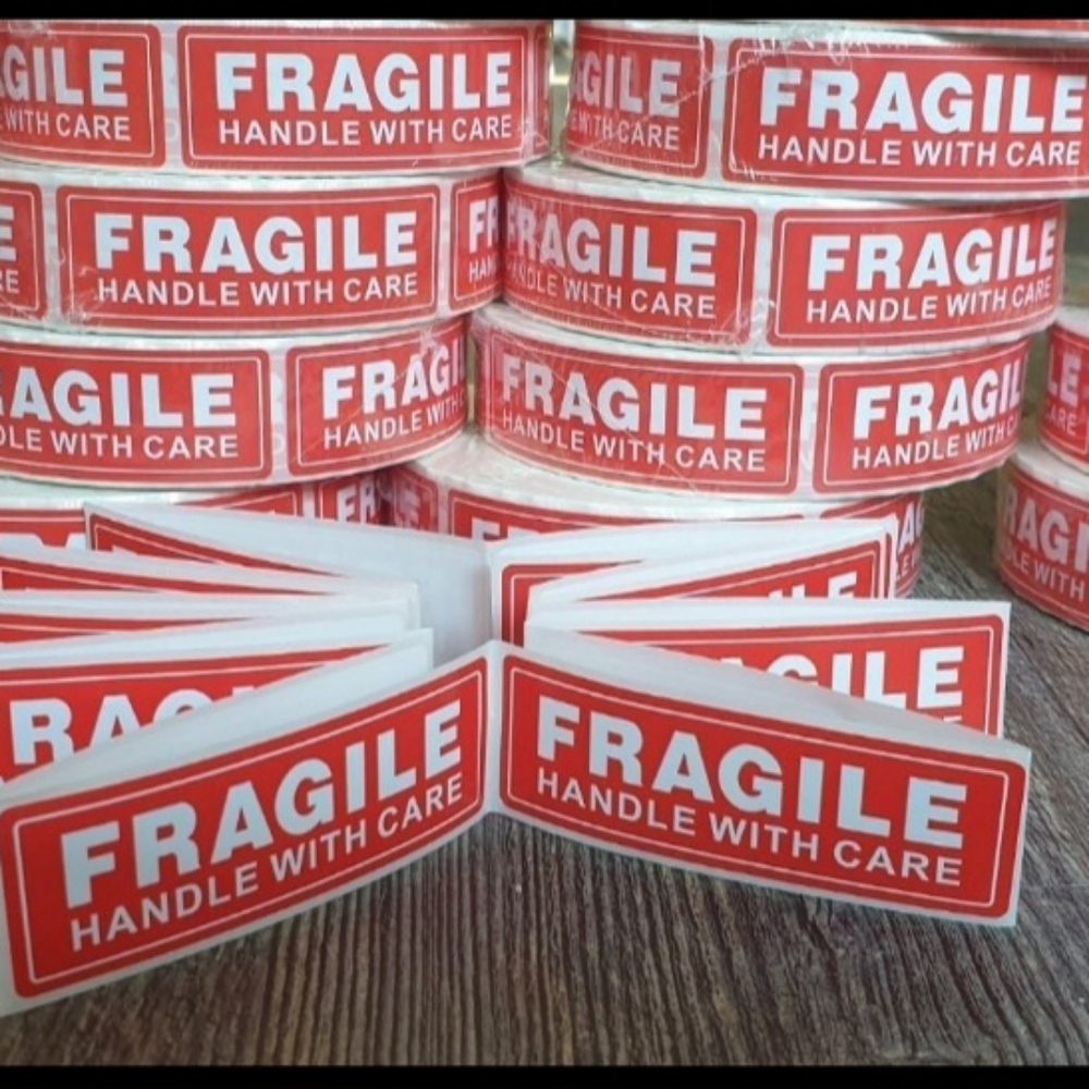 "FRAGILE" STICKERS- KEEP YOUR PACKAGES SAFE
